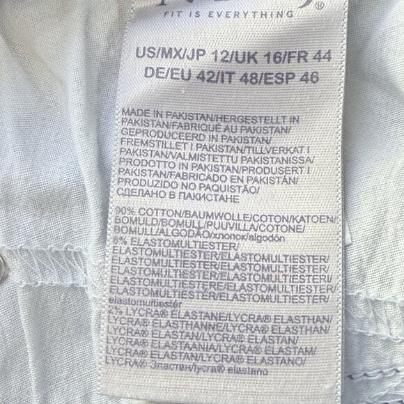 NYDJ Jeans Size 12 Blue Denim Marilyn Straight Leg Classic Stretch Capsule - Picture 8 of 9